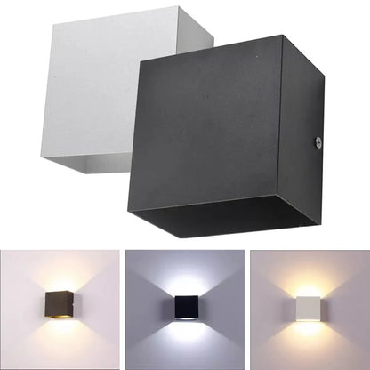 6W 12W Waterproof AC85-265V Surface Mounted LED Wall Light Modern Nordic Luminaire