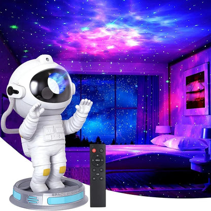 Galaxy Star Projector Starry Sky Night Light Astronaut Lamp Home Room