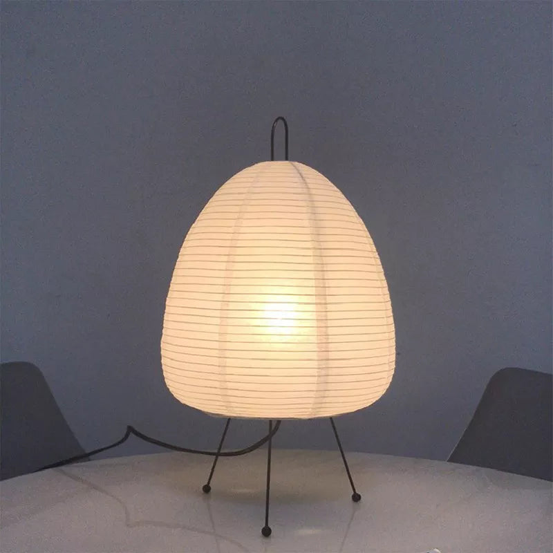 Japanese Rice Paper Lantern Led Table Lamp Living Room Bedroom