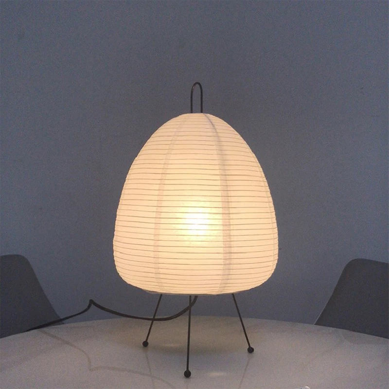 Japanese Rice Paper Lantern Led Table Lamp Living Room Bedroom