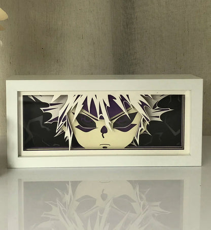 Anime 3D Shadow Lamp Manga Night Light Laser Carving Paper Lamp